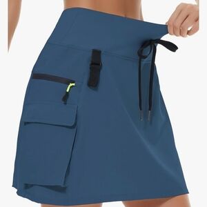 Blue Hiking Cargo Skort